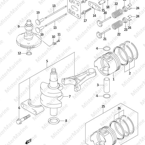 FIG.5 (1-B-6) CRANKSHAFT