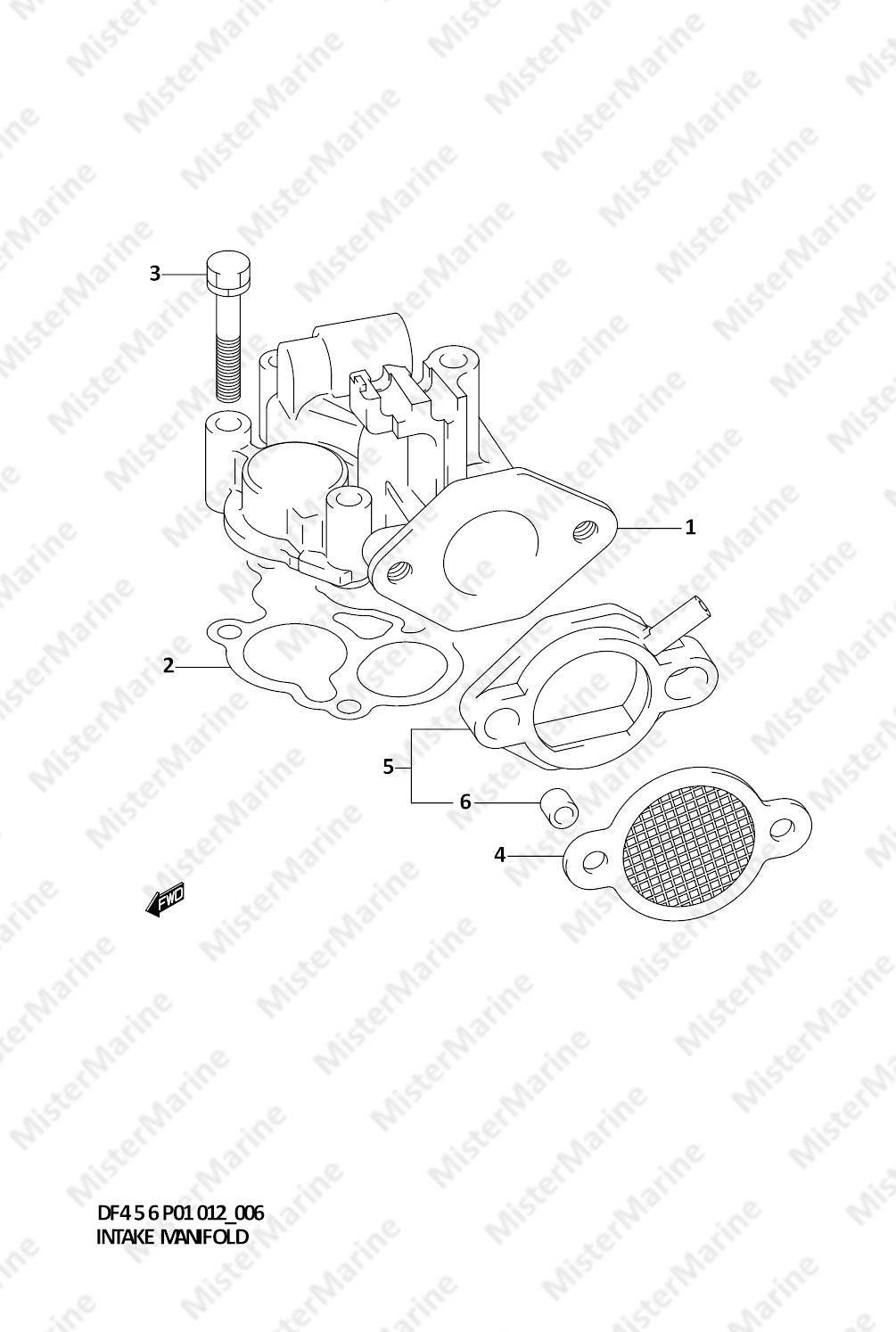 FIG.6 (1-B-7) INTAKE MANIFOLD
