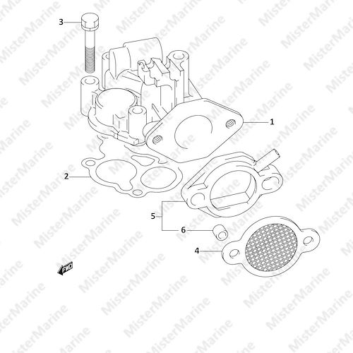 FIG.6 (1-B-7) INTAKE MANIFOLD