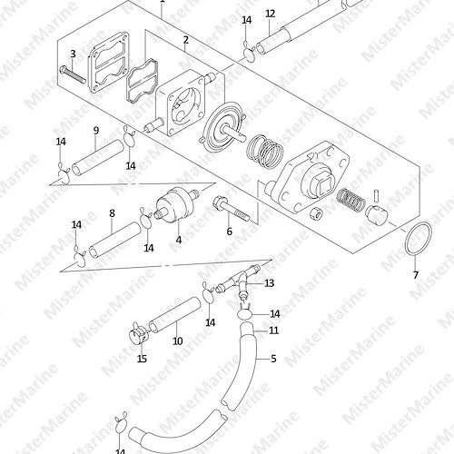 FIG.13 (1-B-14) FUEL PUMP (DF,DF6)