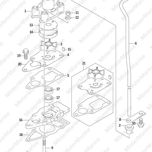 FIG.15 (1-C-2) WATER PUMP