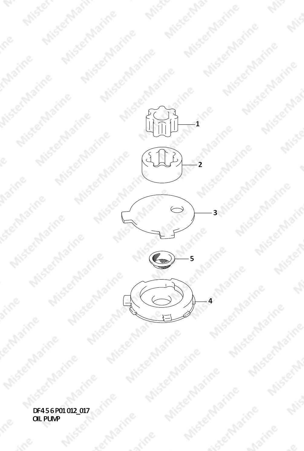 FIG.17 (1-C-4) OIL PUMP