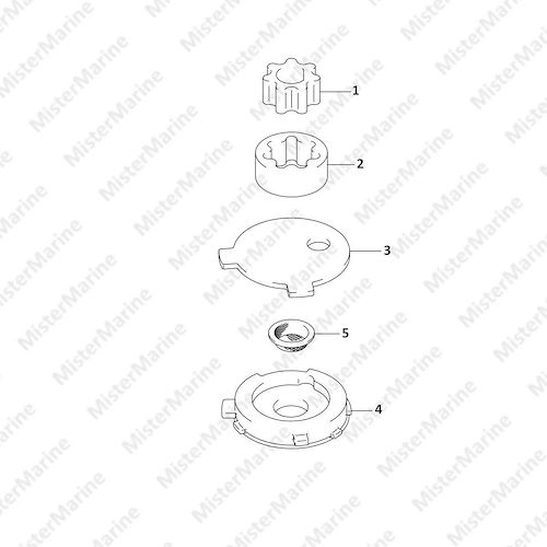 FIG.17 (1-C-4) OIL PUMP