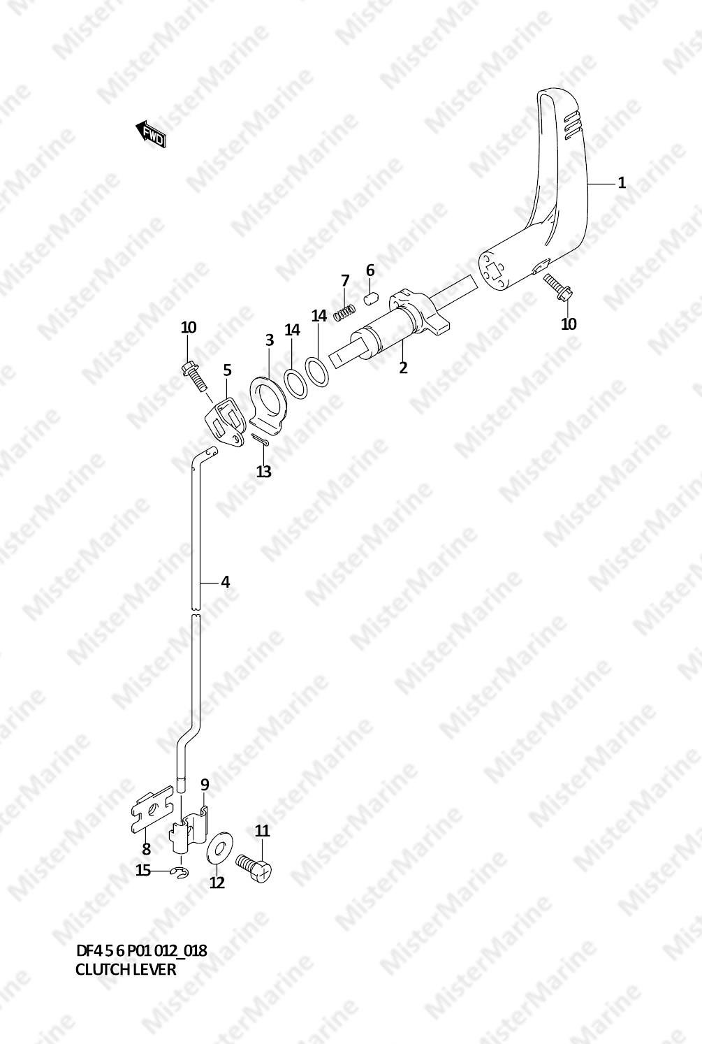 FIG.18 (1-C-5) CLUTCH LEVER