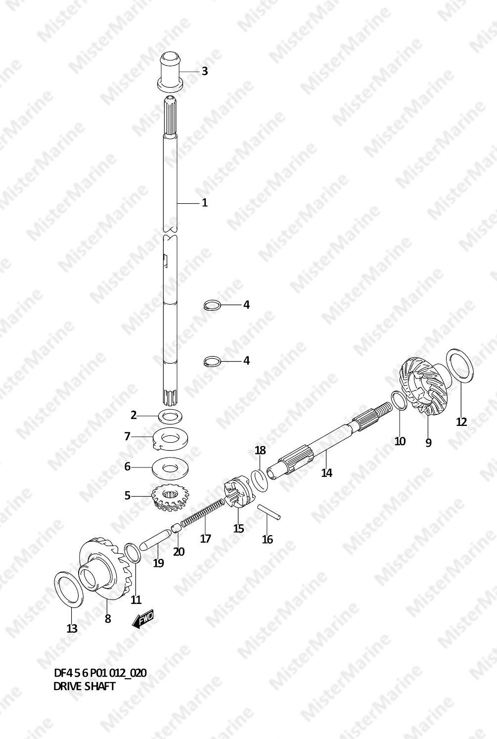 FIG.20 (1-C-7) DRIVE SHAFT