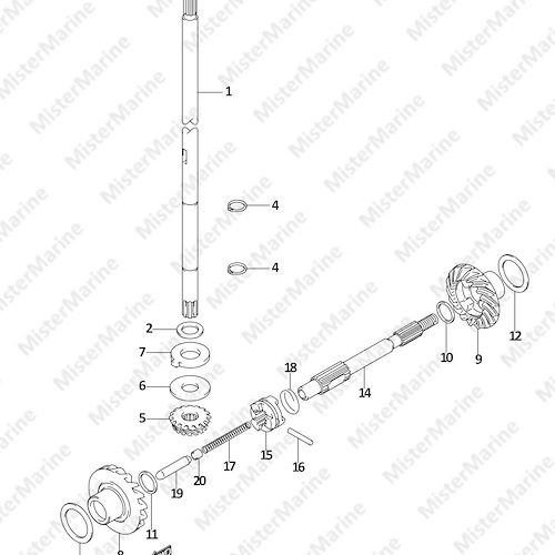 FIG.20 (1-C-7) DRIVE SHAFT