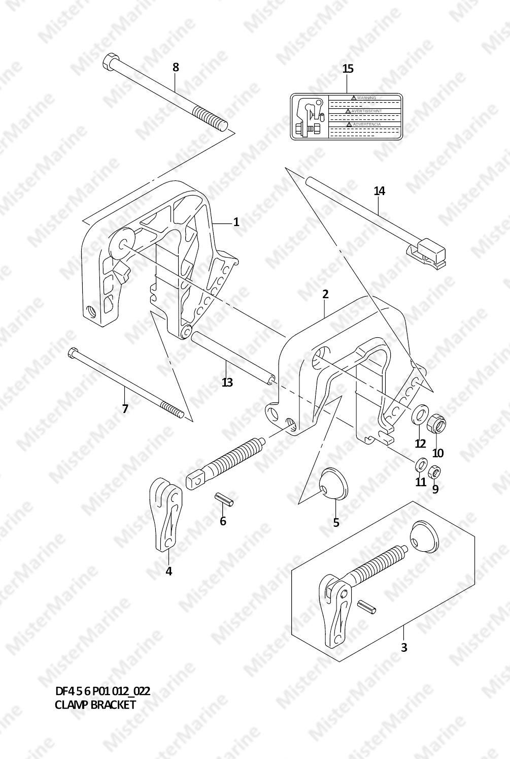 FIG.22 (1-C-10) CLAMP BRACKET