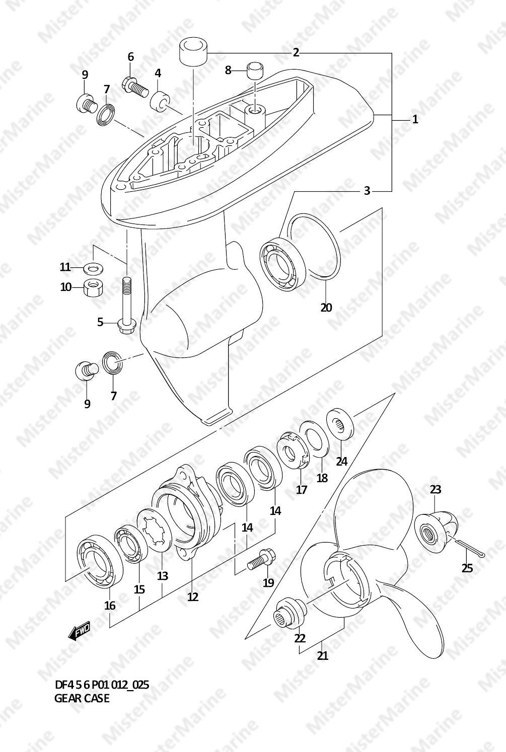 FIG.25 (1-C-13) GEAR CASE