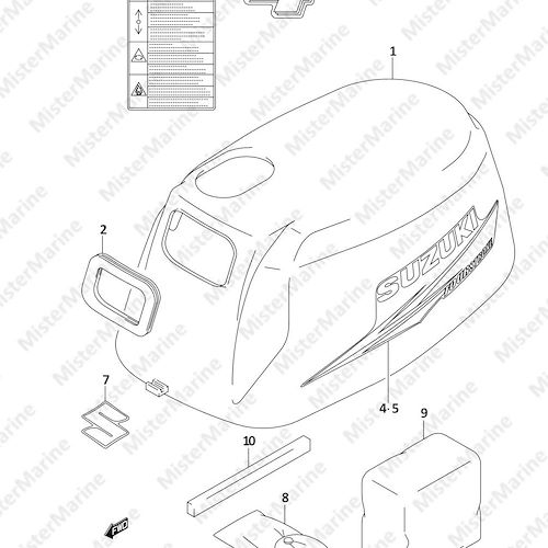 FIG.29 (1-D-3) ENGINE COVER (DF4 P01)