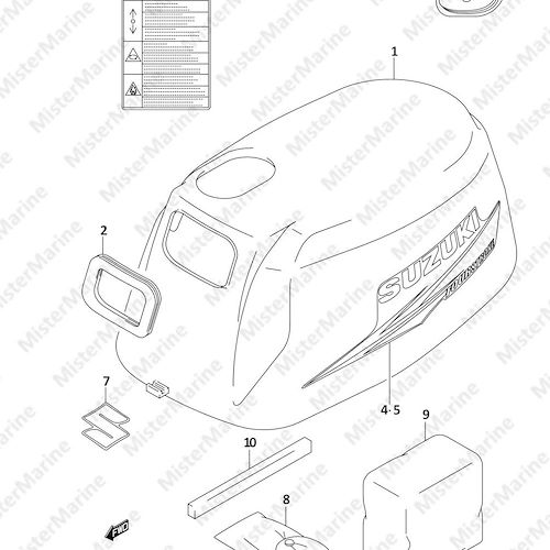 FIG.30 (1-D-4) ENGINE COVER (DF5 P01)