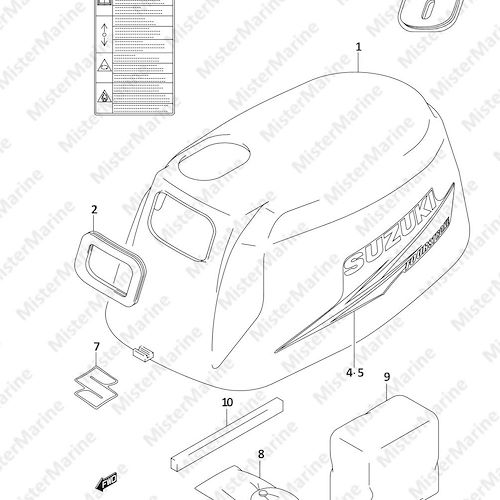 FIG.31 (1-D-5) ENGINE COVER (DF6 P01)