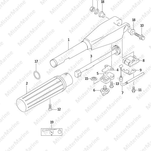 FIG.32 (1-D-6) TILLER HANDLE