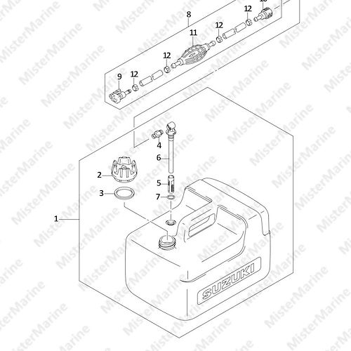 FIG.39 (1-D-13) OPT : FUEL TANK (RESIN) (DF6 P01)