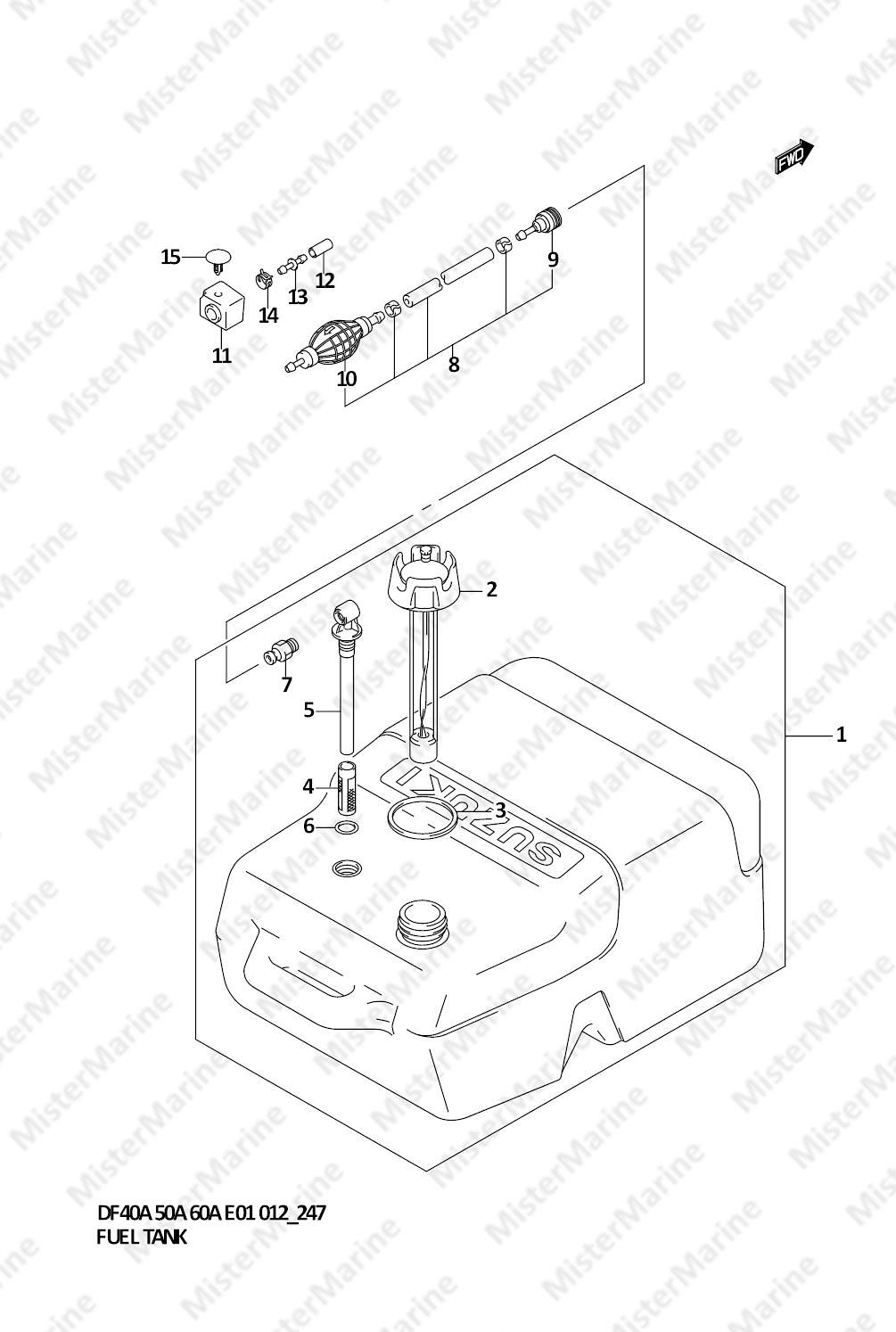 FIG.247 (2-J-12) FUEL TANK (PLASTIC)
