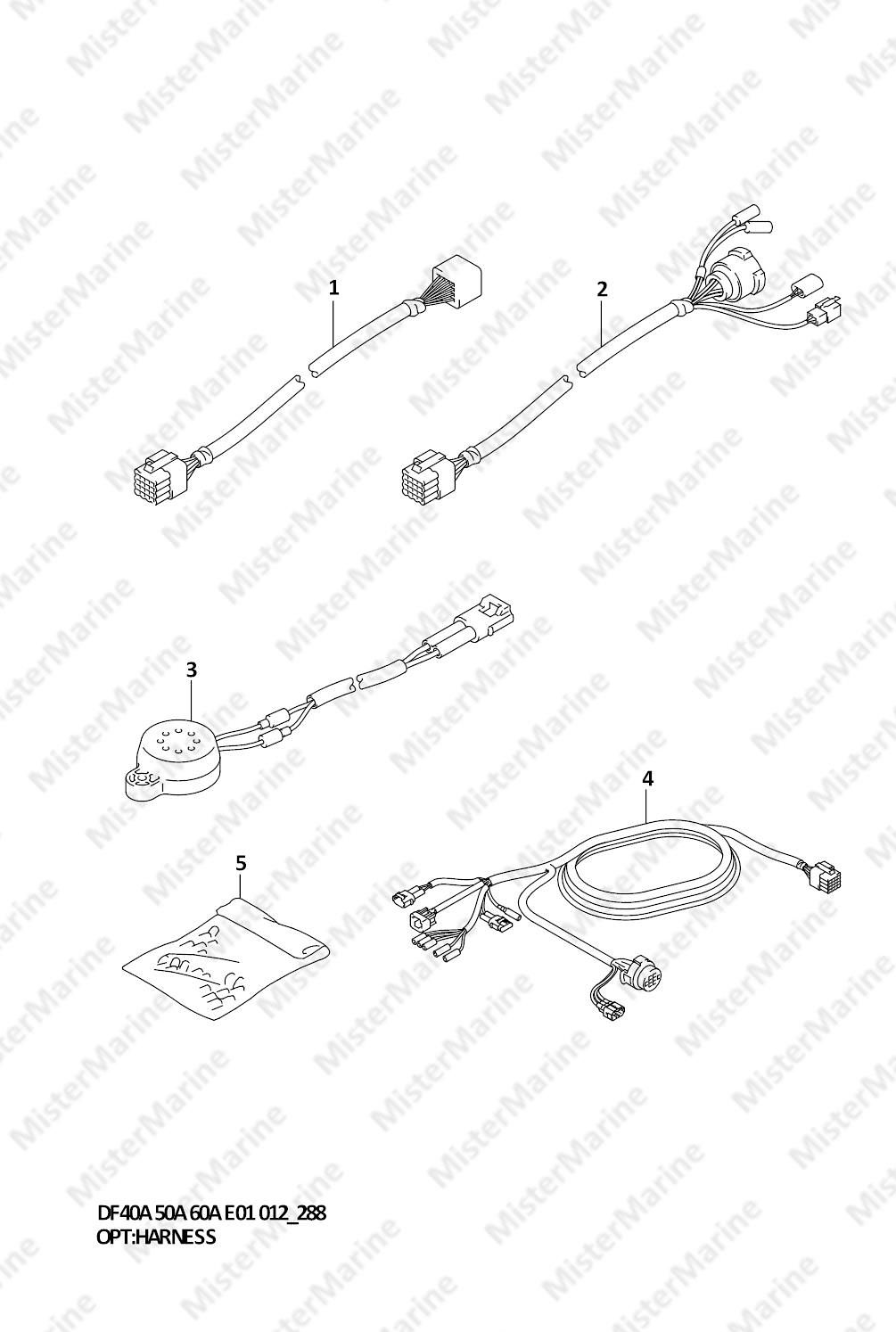 FIG.288 (3-C-8) OPT:HARNESS (DF40AST E34)