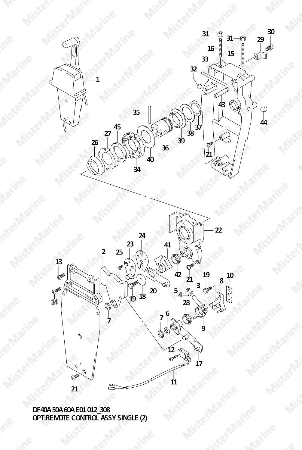 FIG.308 (3-E-10) OPT:REMOTE CONTROL ASSY SINGLE(2)