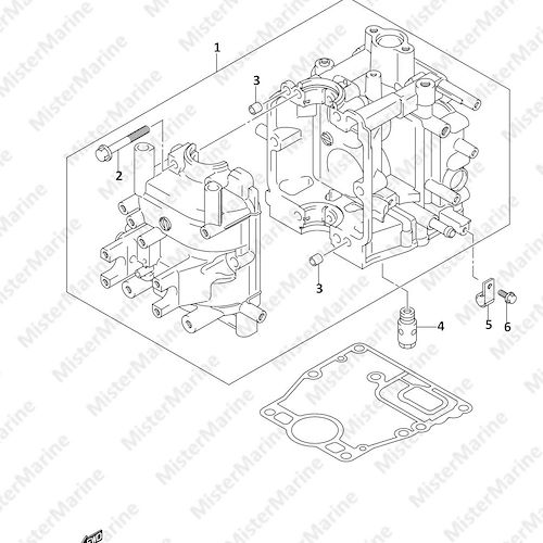 FIG.2 (1-B-3) CYLINDER BLOCK