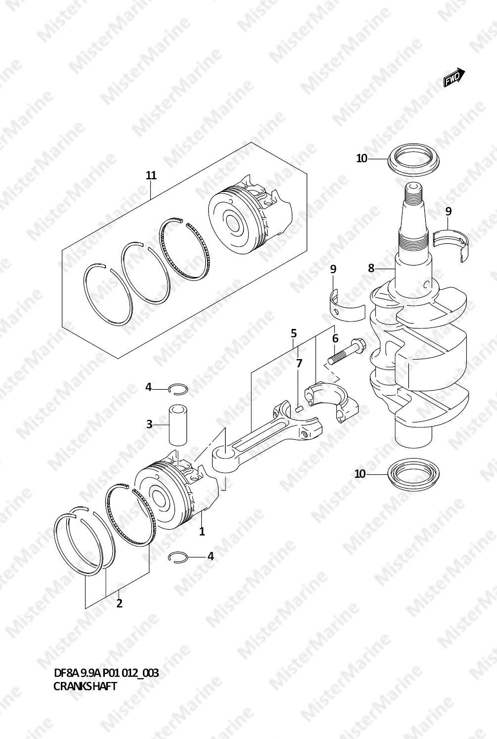 FIG.3 (1-B-4) CRANKSHAFT