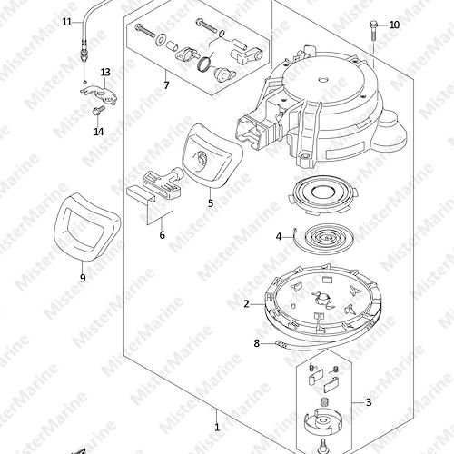 FIG.20 (1-C-10) RECOIL STARTER