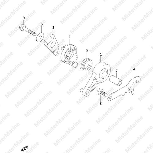 FIG.22 (1-C-12) THROTTLE CONTROL (DF8AR P01)