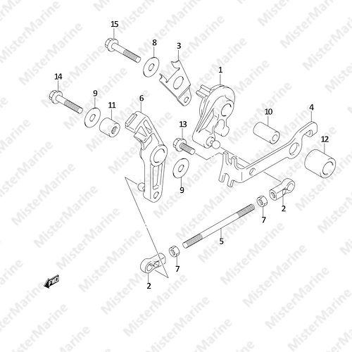 FIG.23 (1-C-13) THROTTLE CONTROL (DF9.9A P01)