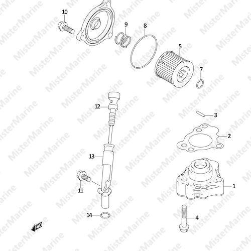 FIG.25 (1-C-15) OIL PUMP