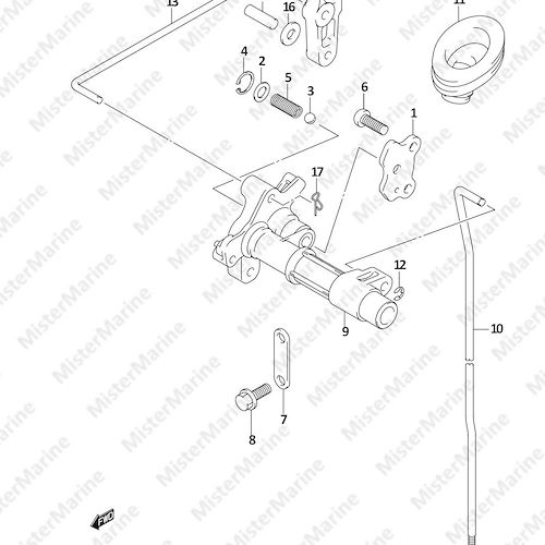 FIG.27 (1-D-3) CLUTCH ROD (DF8AR P01)