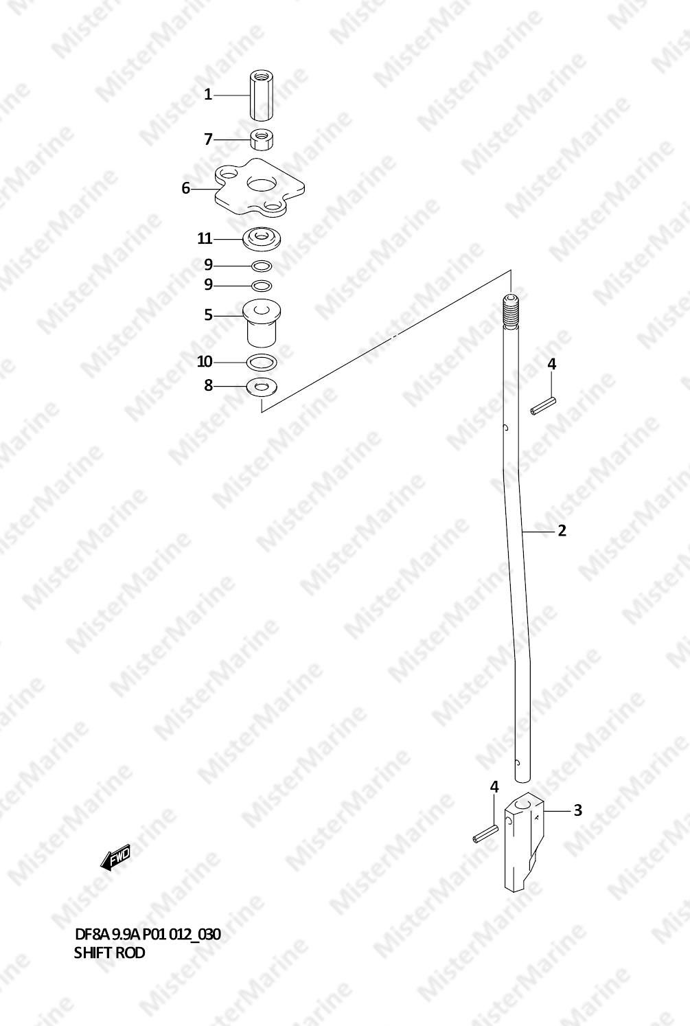 FIG.30 (1-D-6) SHIFT ROD