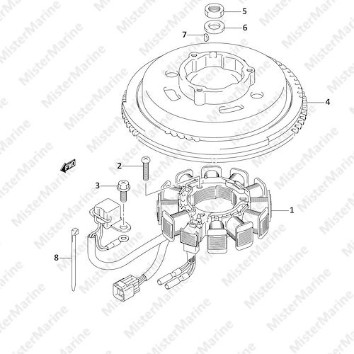 FIG.36 (1-D-13) MAGNETO (DF9.9AR P01)