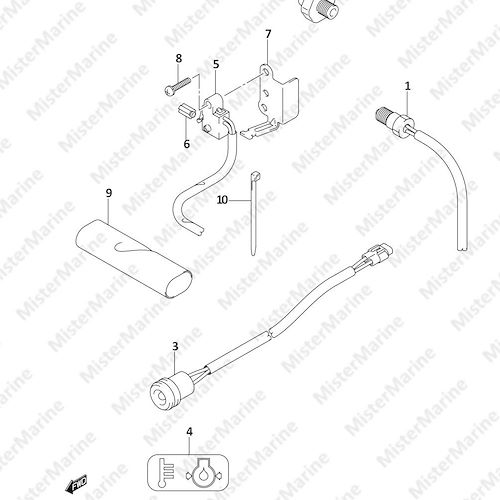 FIG.44 (1-E-7) SENSOR / SWITCH (DF9.9AR P01)