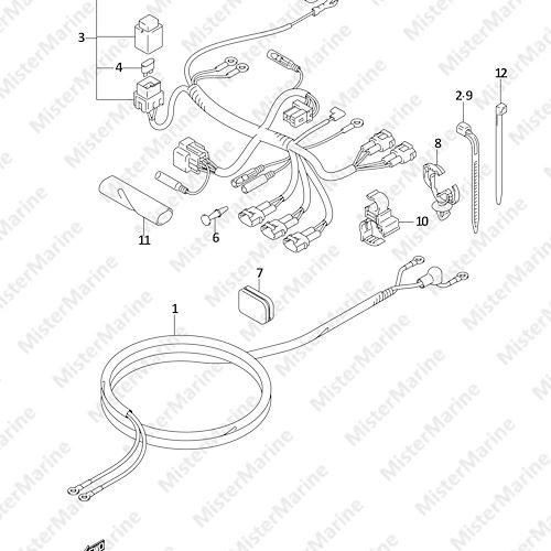 FIG.45 (1-E-8) HARNESS (DF8A P01)