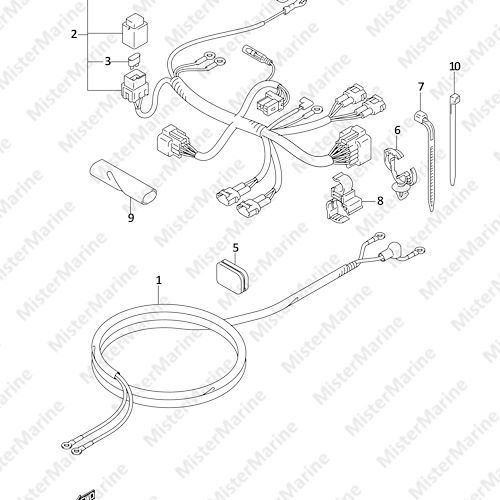 FIG.46 (1-E-9) HARNESS (DF8AR P01)