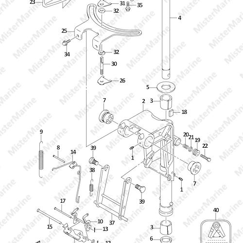FIG.55 (1-F-5) SWIVEL BRACKET (DF9.9A P01)