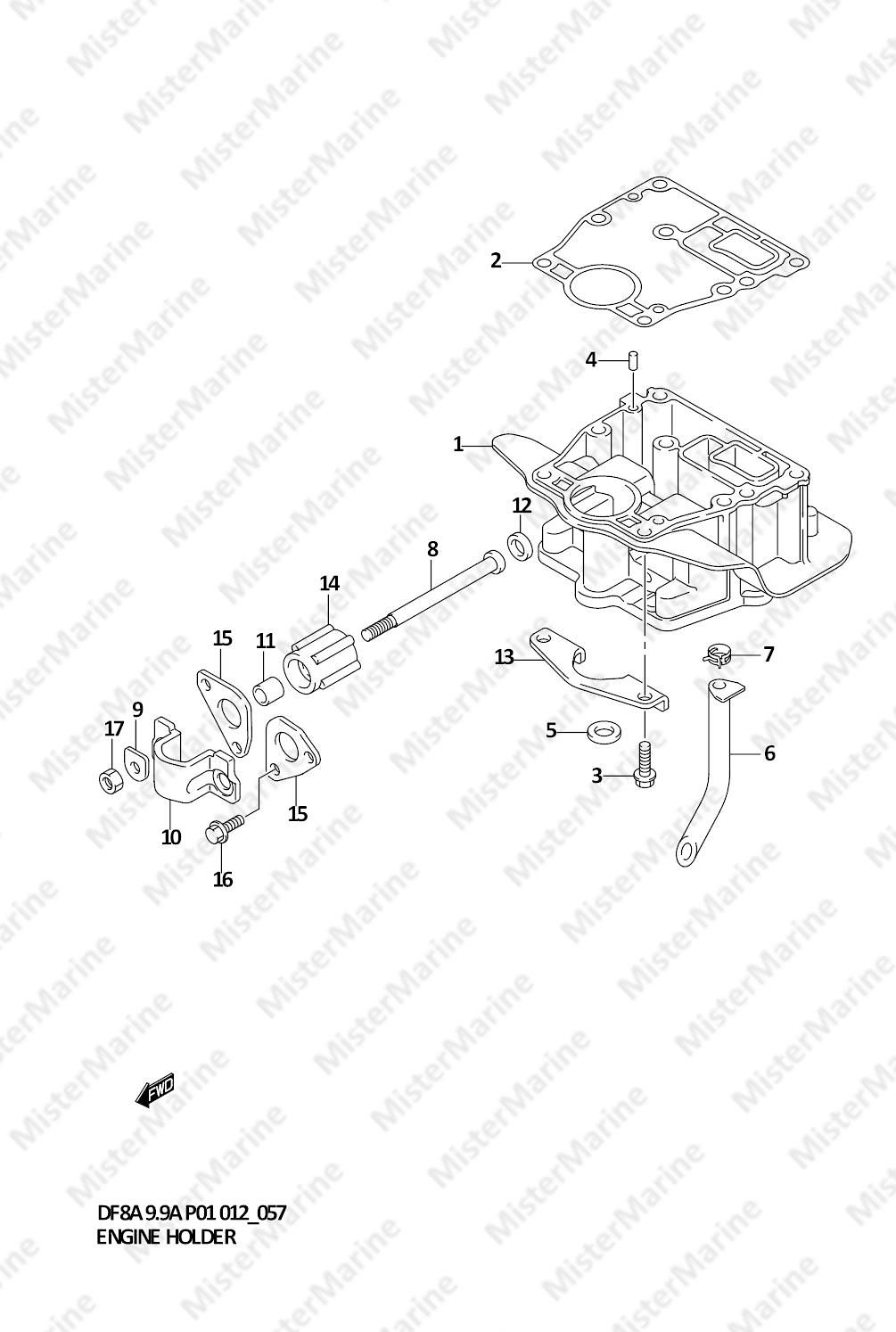 FIG.57 (1-F-8) ENGINE HOLDER