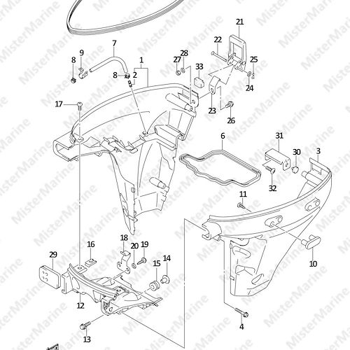 FIG.60 (1-F-12) SIDE COVER (DF8A P01)