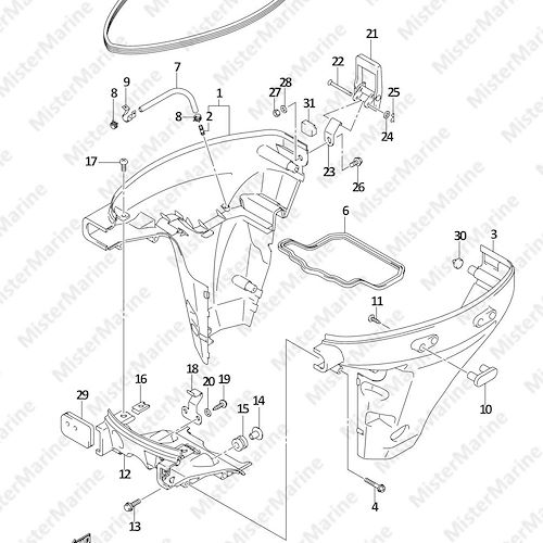 FIG.63 (1-F-15) SIDE COVER (DF9.9AR P01)