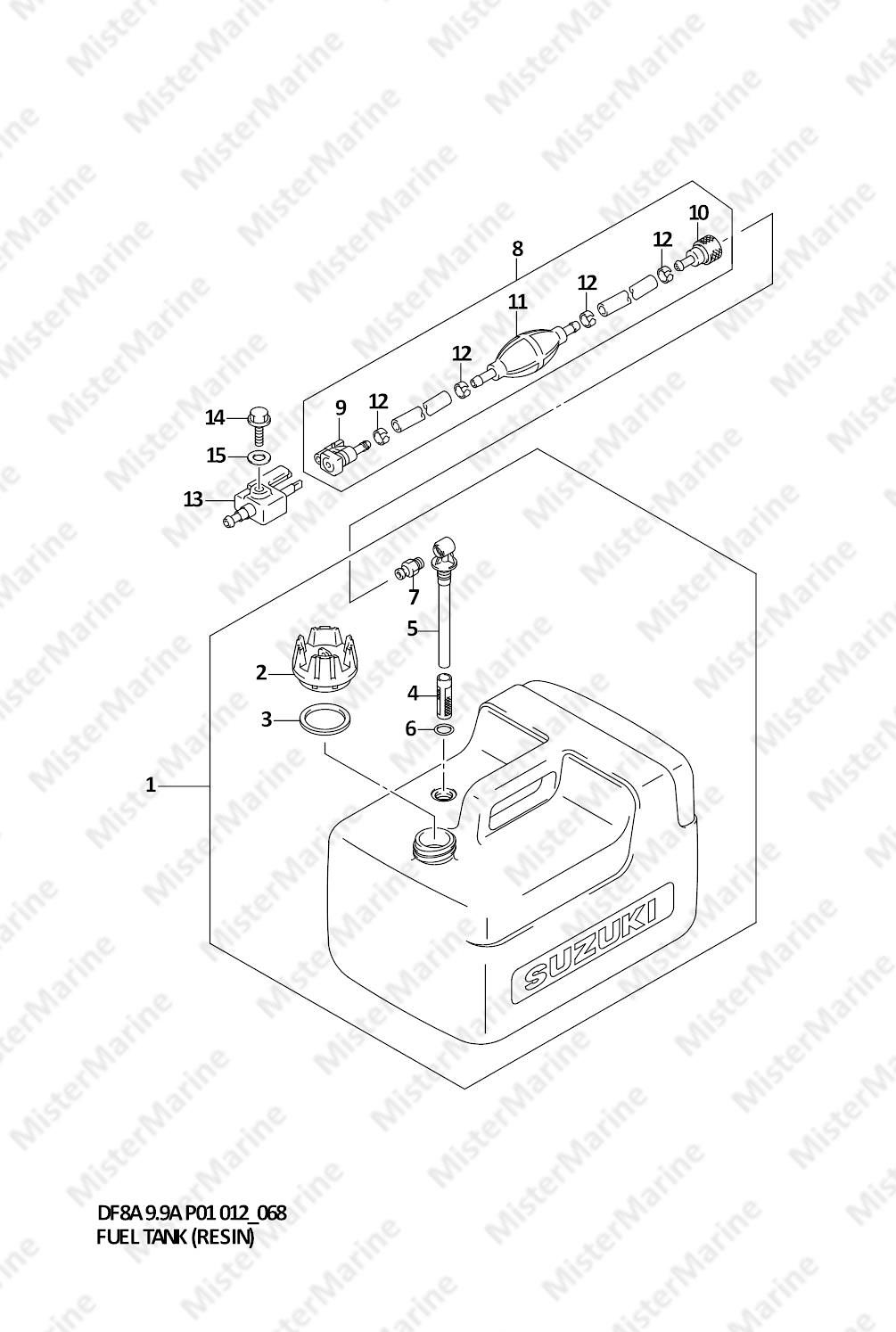 FIG.68 (1-G-6) FUEL TANK (RESIN)