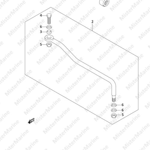 FIG.76 (1-H-6) DRAG LINK (DF9.9AR P01)