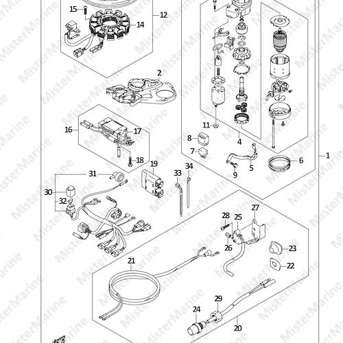 FIG.81 (1-H-11) OPT:STARTING MOTOR (MANUAL STARTER) (DF8A P01)