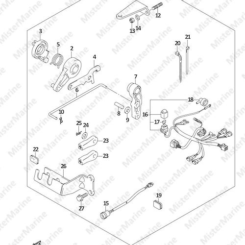 FIG.85 (1-H-15) OPT:REMOTE CONTROL PARTS (DF9.9A P01)