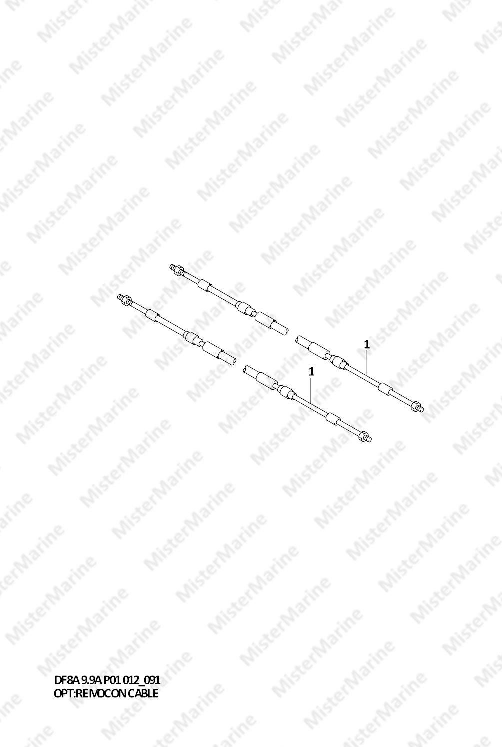 FIG.91 (1-I-8) OPT:REMOCON CABLE (DF9.9AR P01)