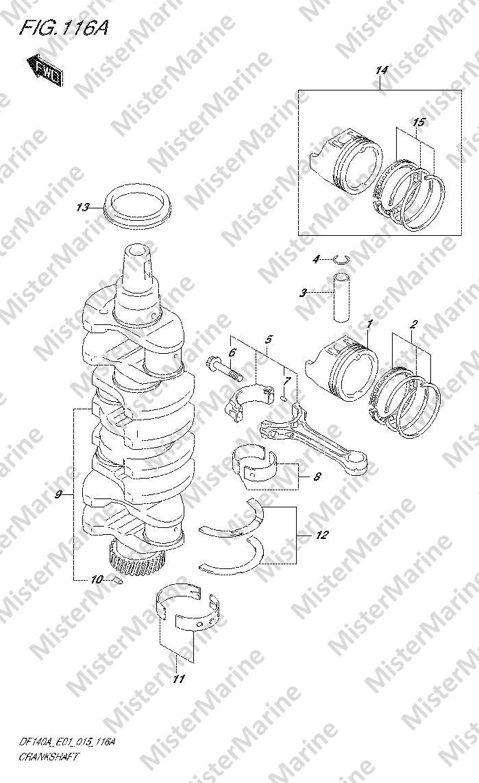 FIG.116A (1-C-7) CRANKSHAFT