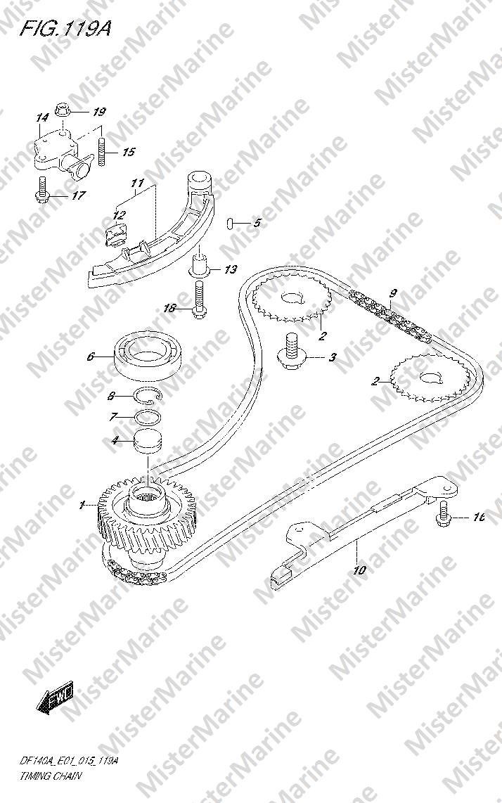 FIG.119A (1-C-8) TIMING CHAIN