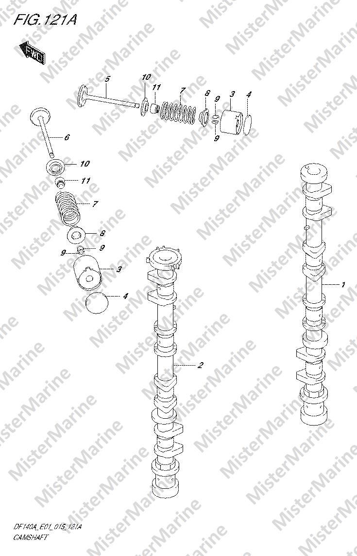 FIG.121A (1-C-9) CAMSHAFT