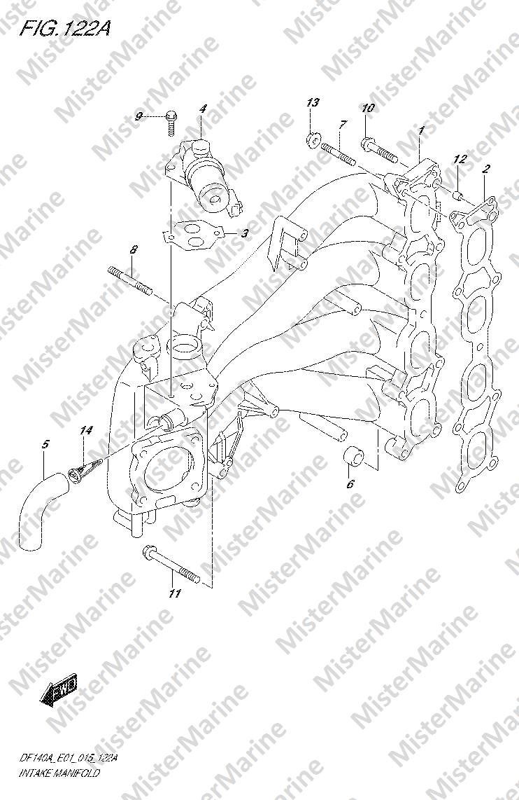 FIG.122A (1-C-11) INTAKE MANIFOLD