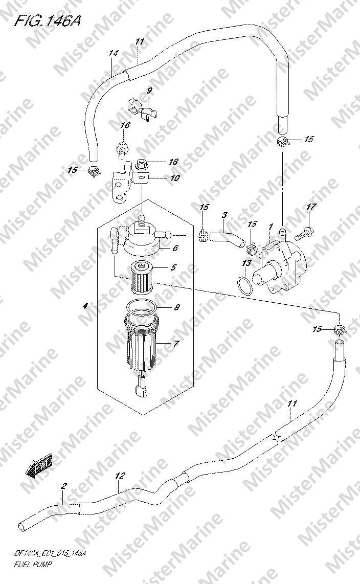 FIG.146A (1-F-15) FUEL PUMP