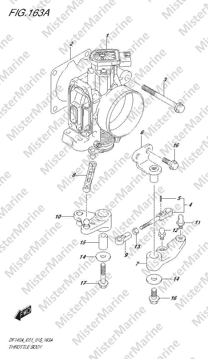 FIG.163A (1-H-6) THROTTLE BODY