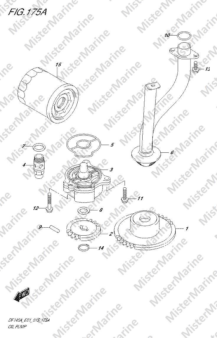 FIG.175A (1-H-7) OIL PUMP