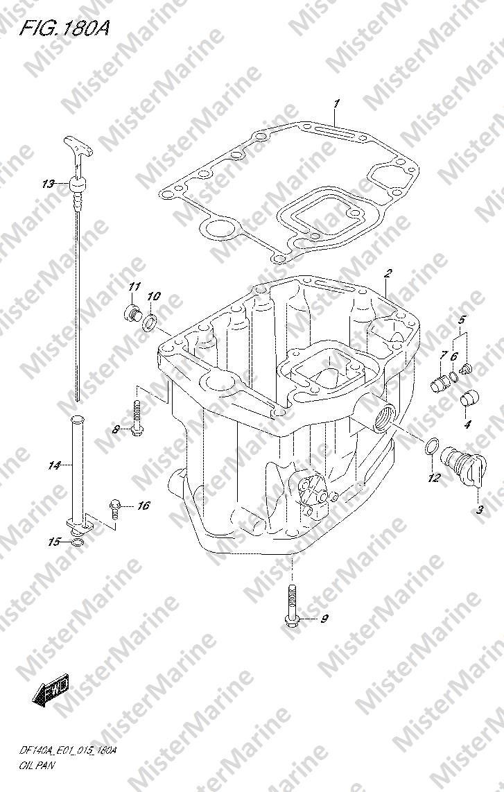 FIG.180A (1-H-8) OIL PAN