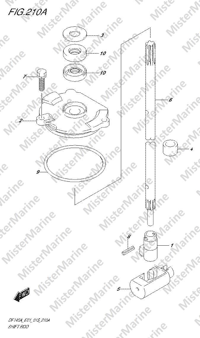 FIG.210A (1-I-4) SHIFT ROD